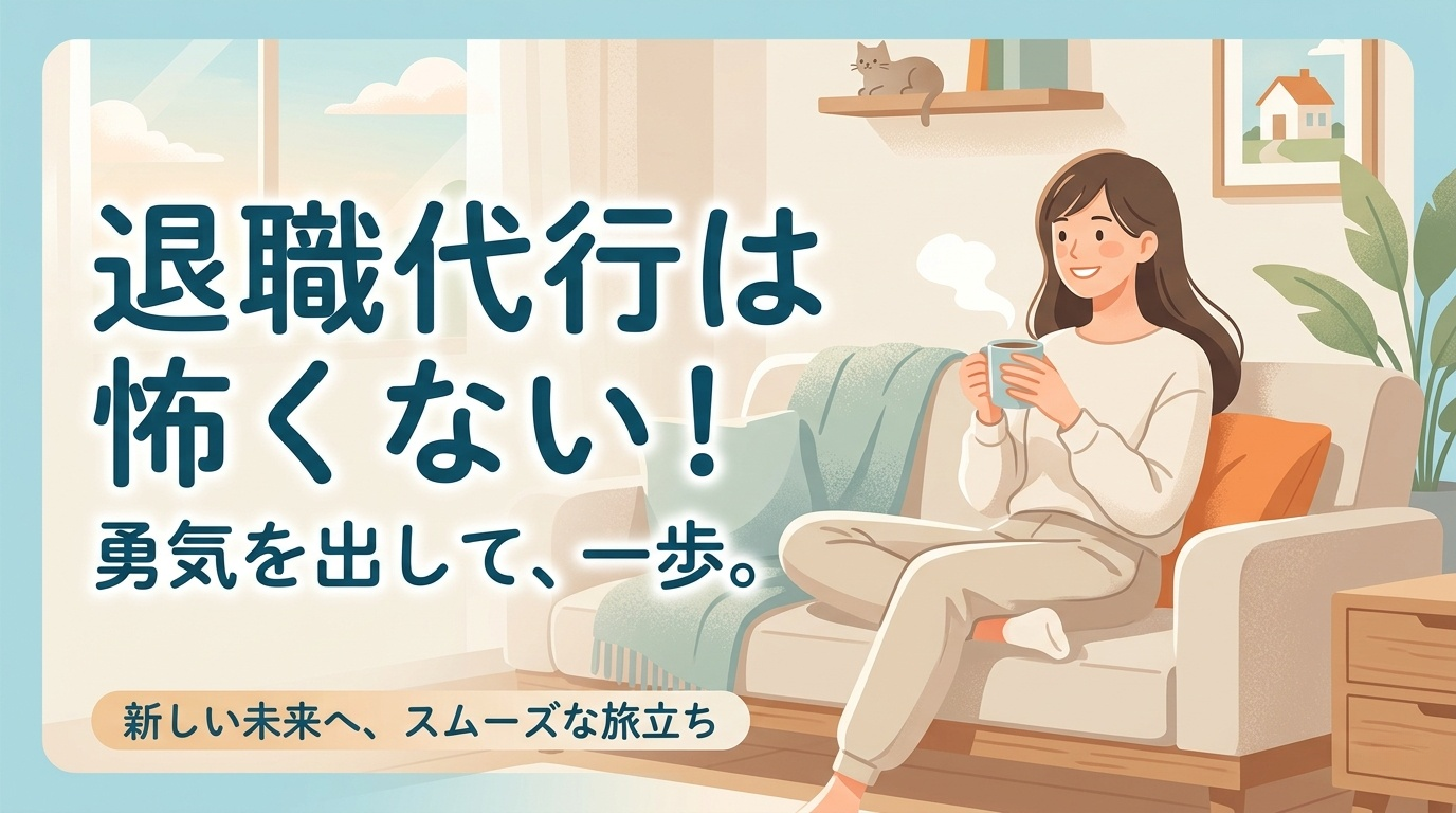 退職代行ひとやすみを使って職場から解放された笑顔の若い女性
